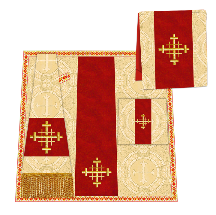 Enhanced Gothic Cope Vestments With Liturgical cross