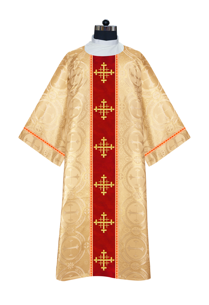 Dalmatics With Ornated Spiritual Cross and Trims