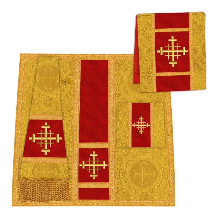 Gothic Chasuble with plain orphrey