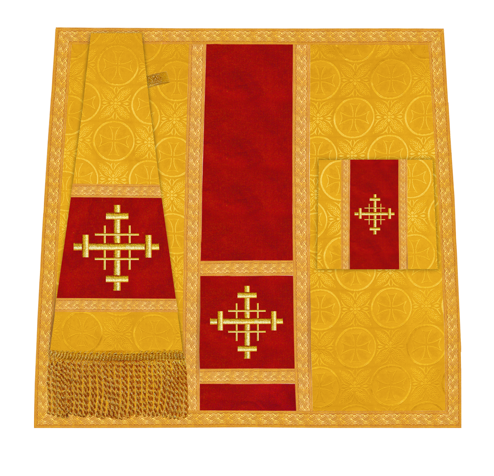 Handcrafted Altar Mass Set with Embroidered Motif