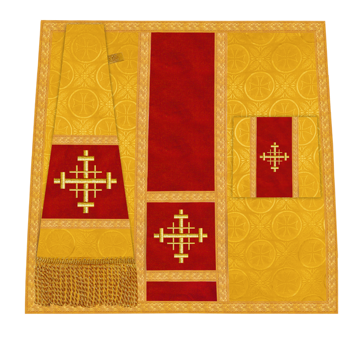 Handcrafted Altar Mass Set with Embroidered Motif