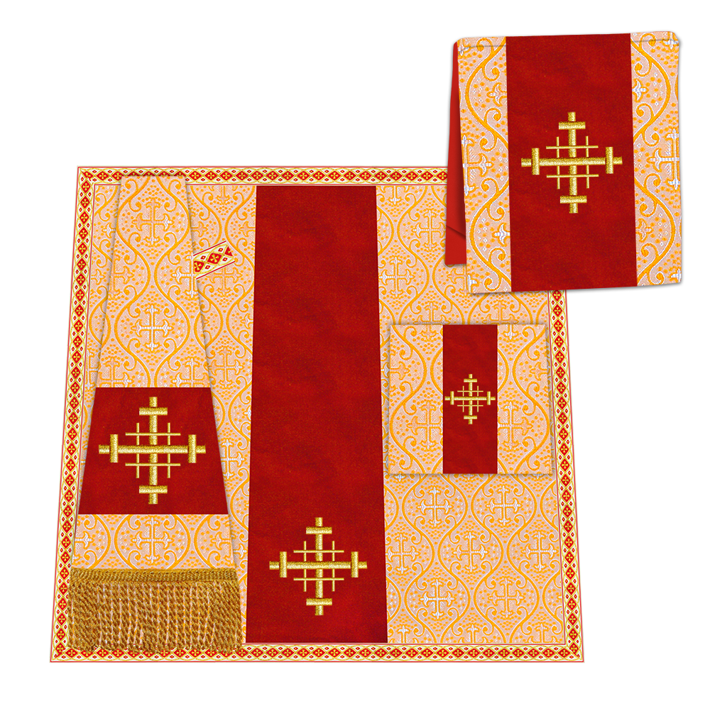 Enhanced Gothic Cope Vestments With Liturgical cross