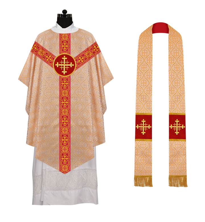 Pugin Style Chasuble with spiritual Motif