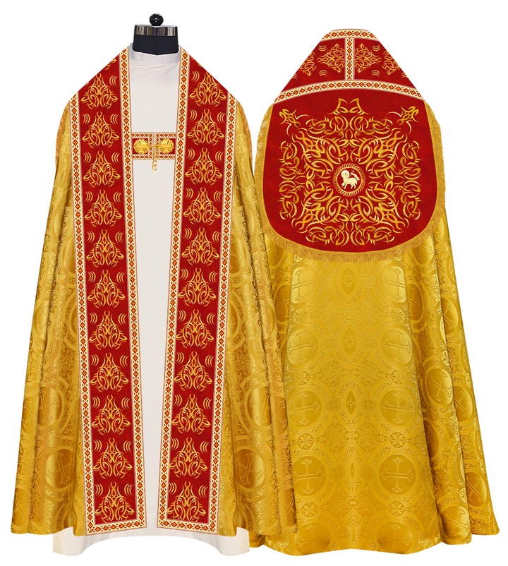 Traditional Embroidered Roman Cope Vestment