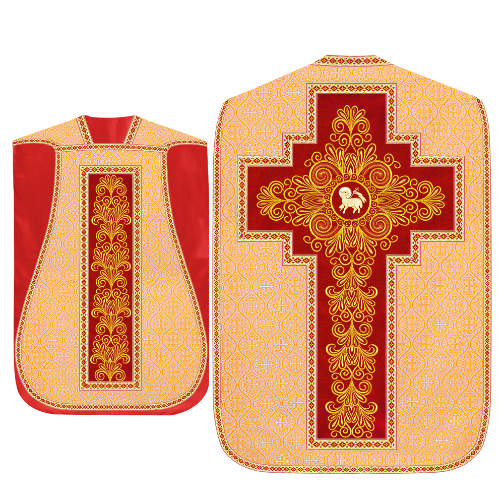 Set of Four Roman Chasuble Vestments