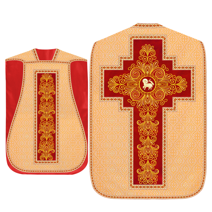 Set of Four Roman Chasuble Vestments