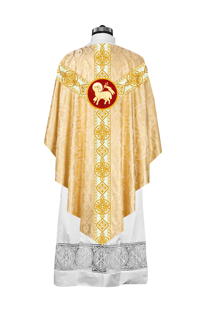 Pugin Style Chasuble with Embroidered Orphrey