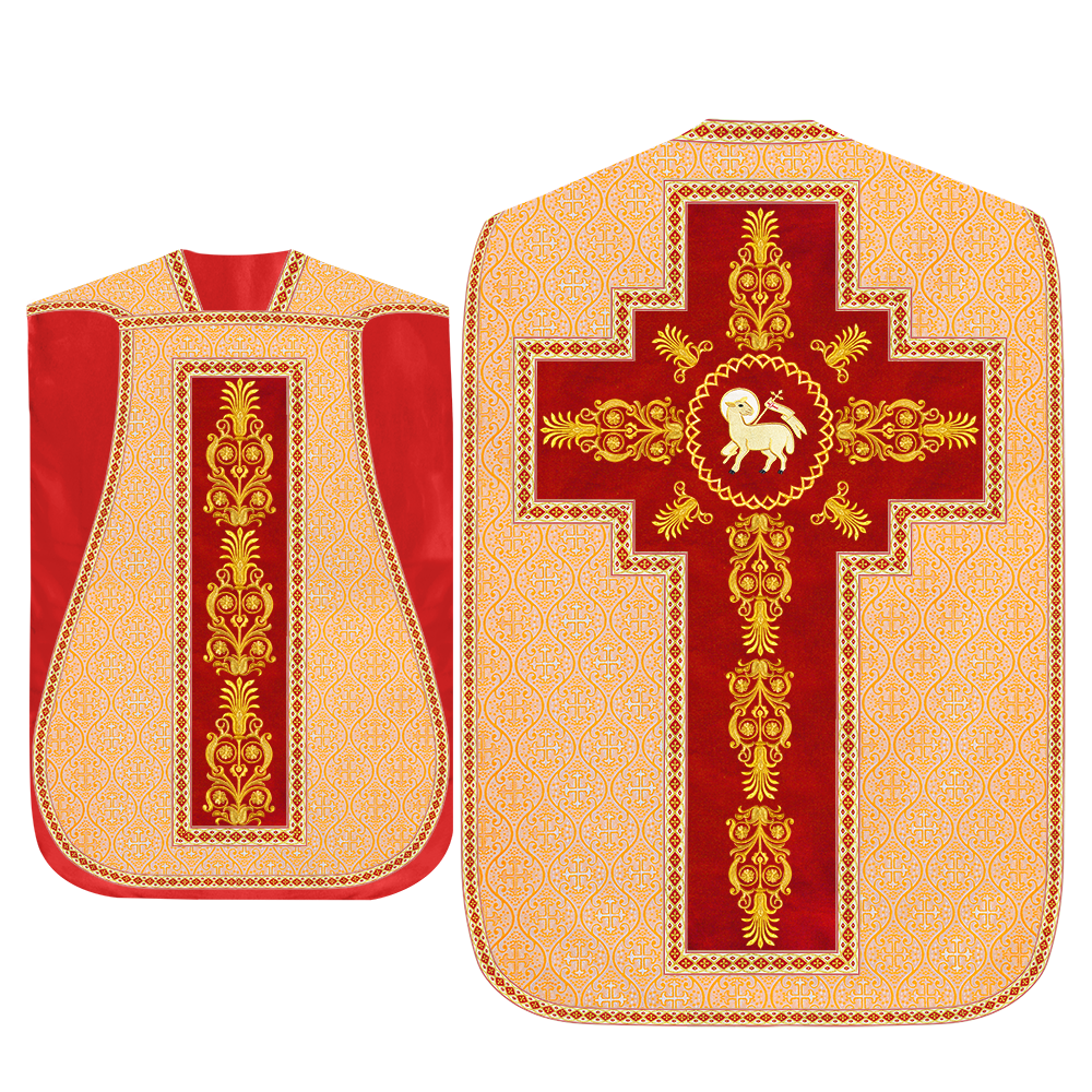 Set of Four Traditional Roman chasuble Vestments