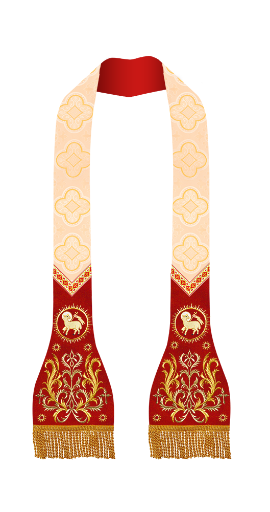 Roman Stole with Braided Embroidery