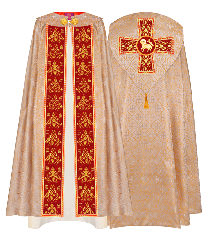 Gothic Cope Vestments With Liturgical Embroidery and Trims