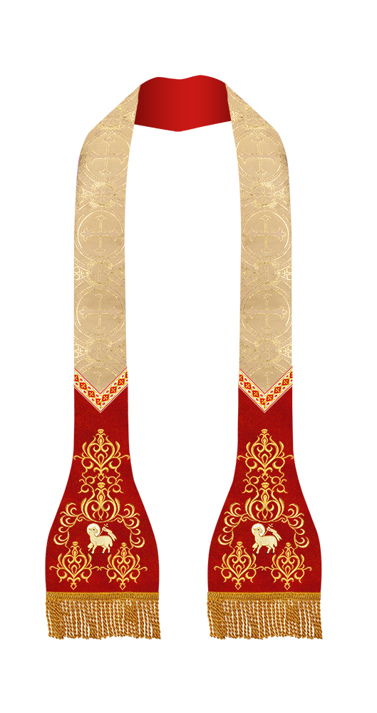 Roman Stole with Braided Trims