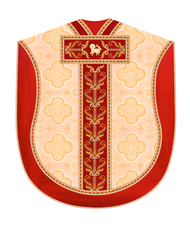 Borromean Chasuble Vestment With Liturgical Trims