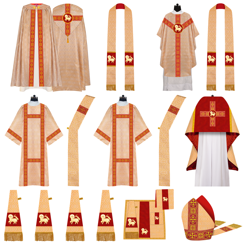 Gothic Highline Mass set with Embroidered Motif and Spiritual Orphrey