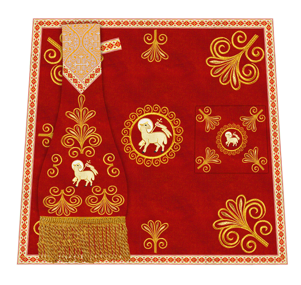 Ornate Embroidery Mass set with Motif