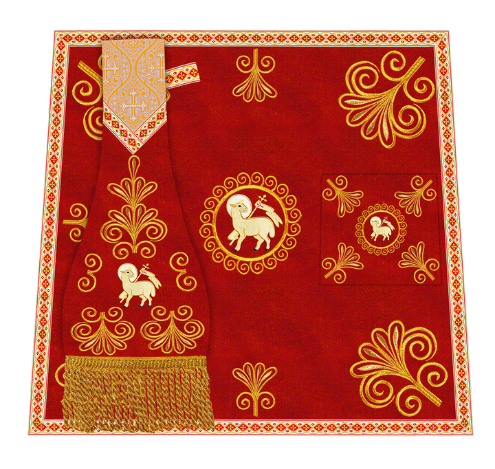 Ornate Embroidery Mass set with Motif