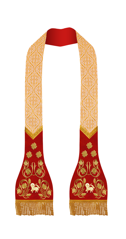 Roman Stole with grapes embroidery