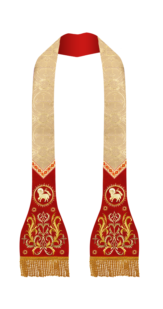 Roman Stole with Braided Embroidery