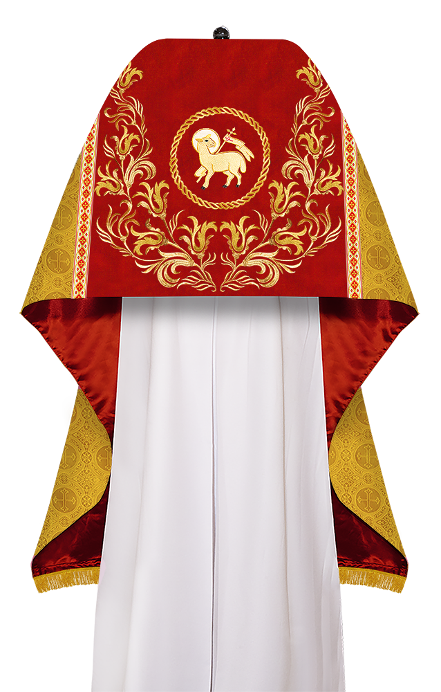 Humeral Veil Vestment with Embroidery Motif