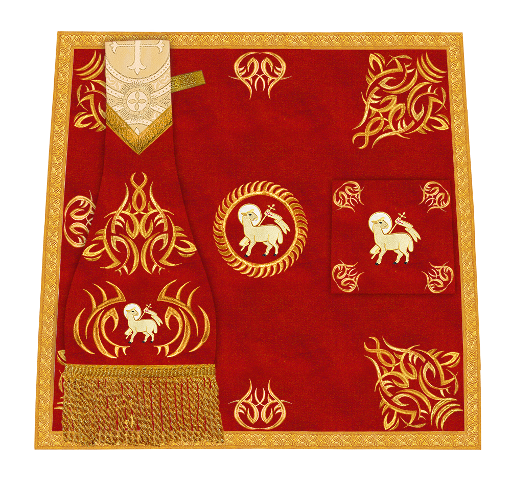 Set of four Fiddleback vestment with stole