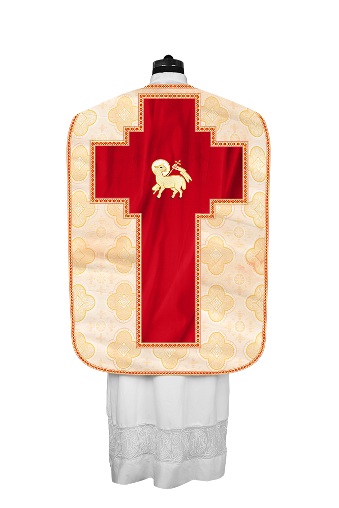 Roman chasuble with Motif and Trims