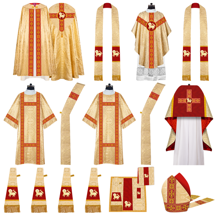 Gothic Highline Mass set with Embroidered Motif and Spiritual Orphrey