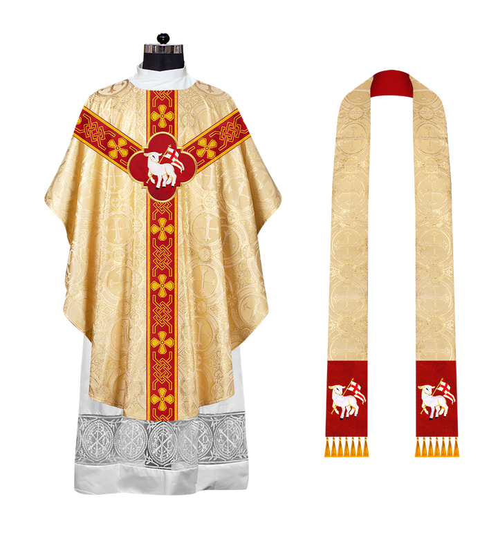 Gothic Chasuble with Motif and Trims