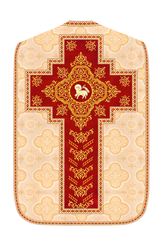 Traditional Fiddleback Vestment With Motifs and Trims