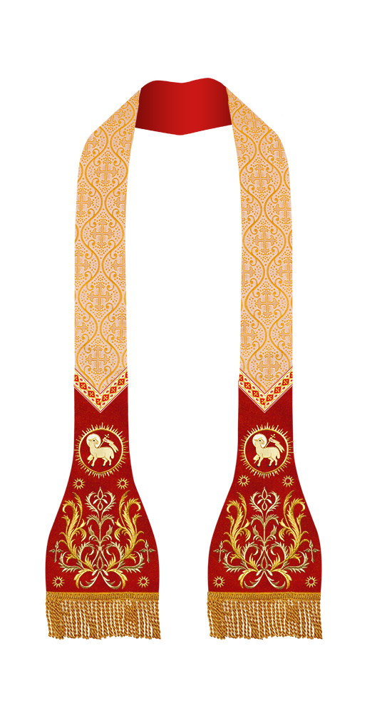 Roman Stole with Braided Embroidery