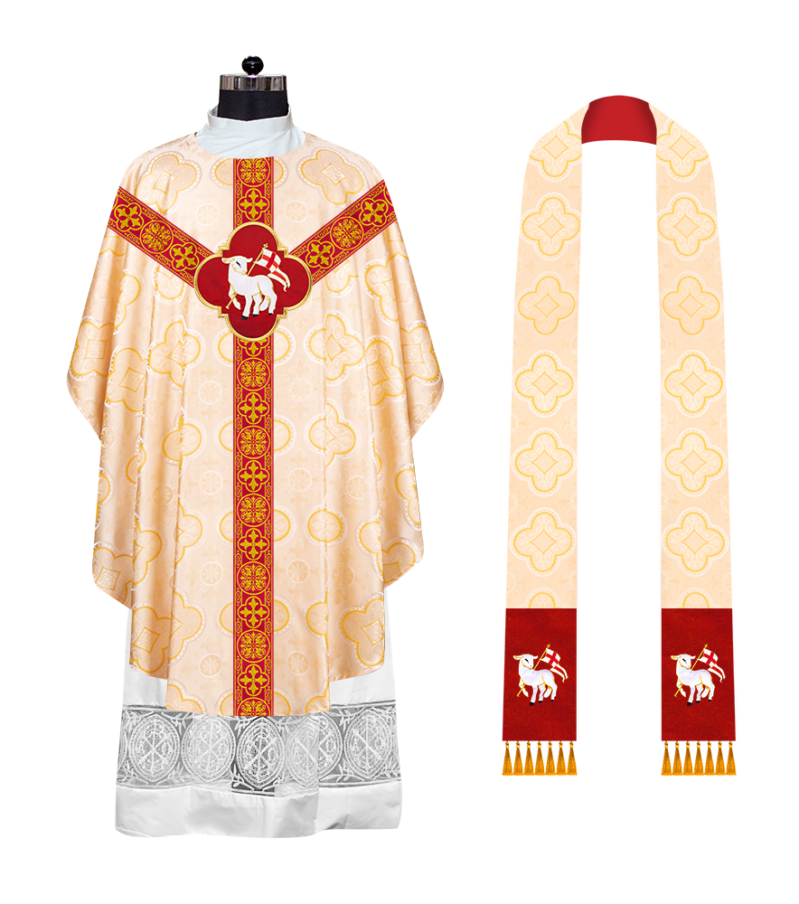 Gothic Chasuble with Ornate Braided Trims