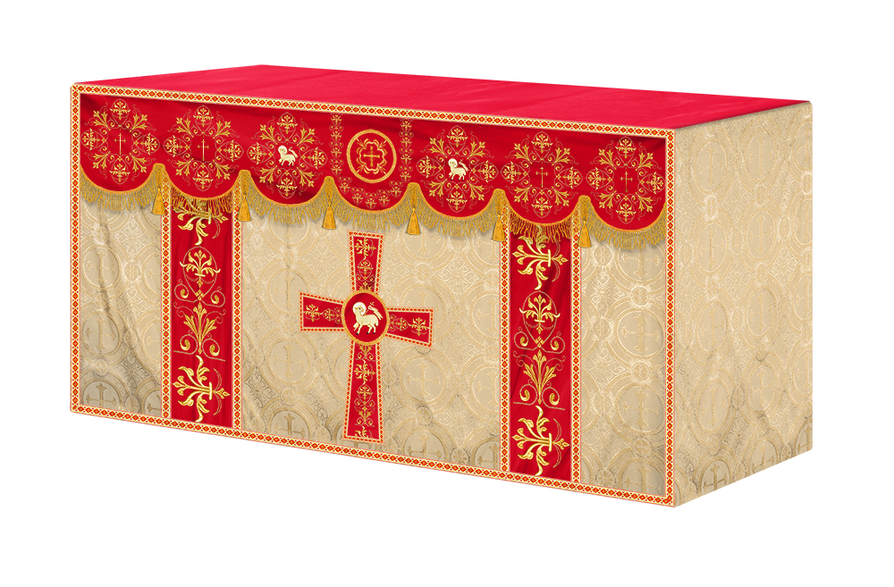 Altar Cloth with Spiritual Motif and Trims