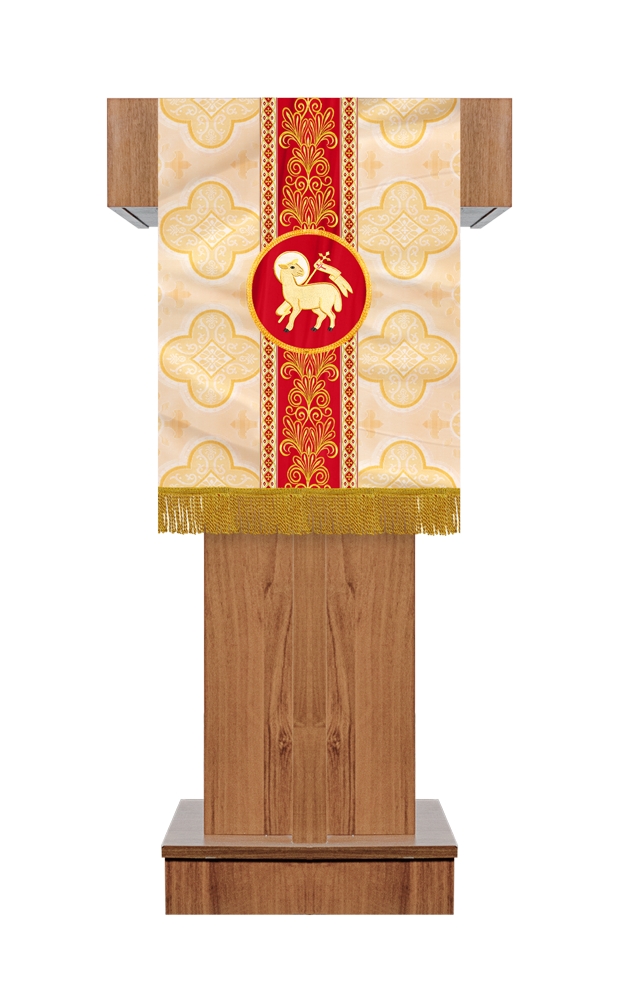 Pulpit/Lectern with Braided Motif and Embroidery trims