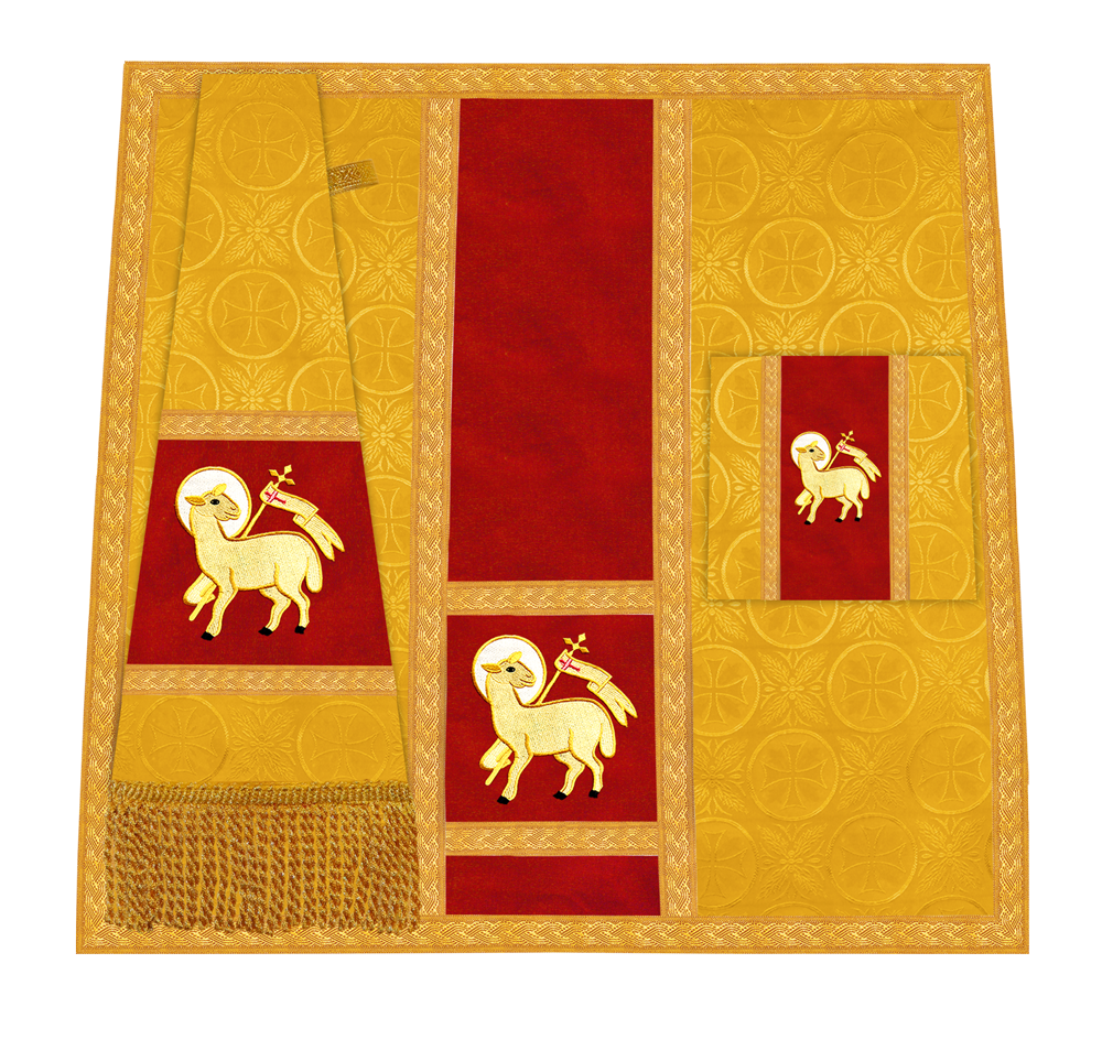 Handcrafted Altar Mass Set with Embroidered Motif