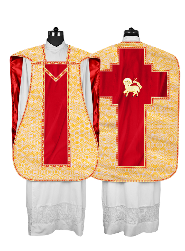 Roman chasuble with Motif and Trims