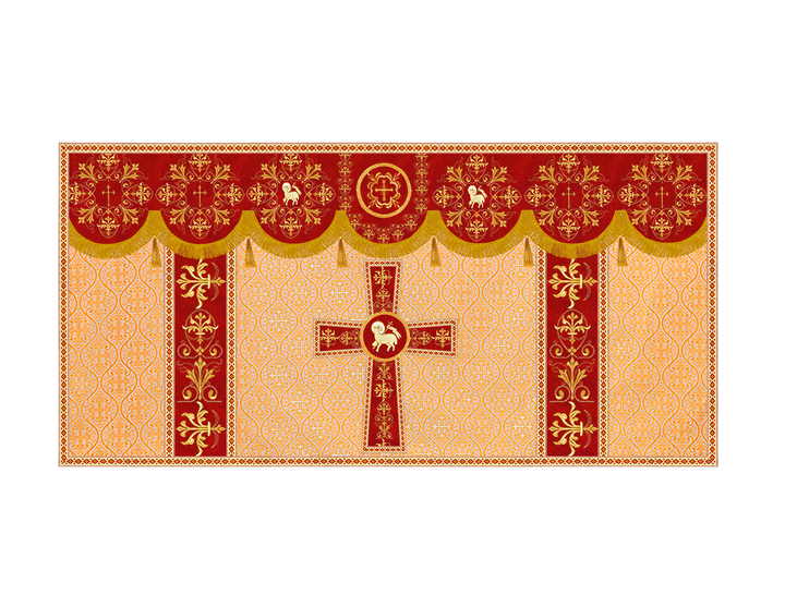 Altar Cloth with Spiritual Motif and Trims