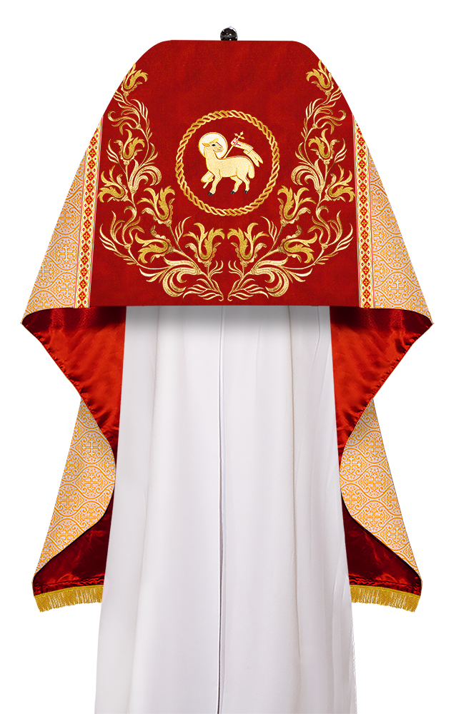 Humeral Veil Vestment with Embroidery Motif