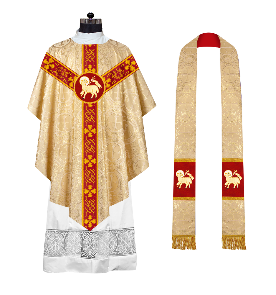 Pugin Chasuble with Designer orphrey