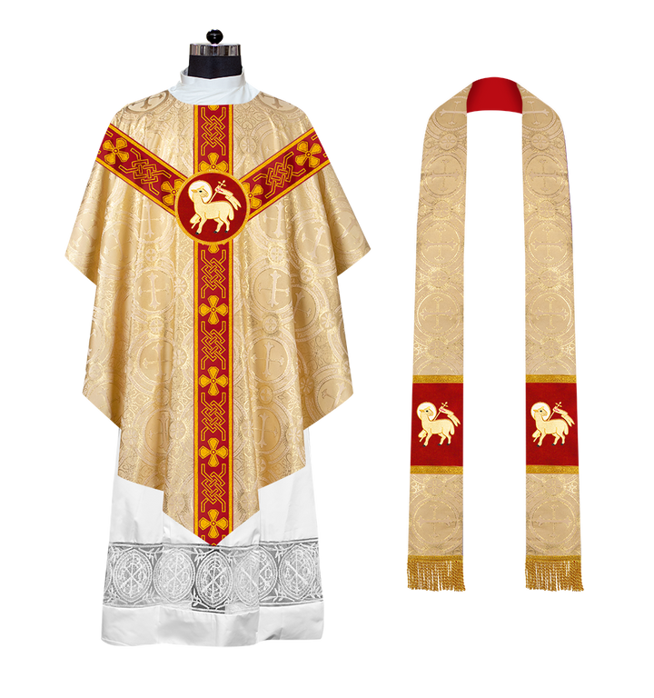 Pugin Chasuble with Designer orphrey