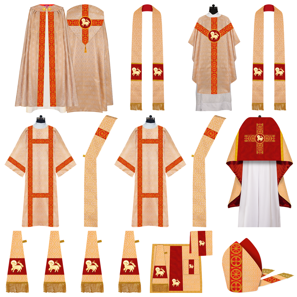 Gothic Highline Mass Set with Embroidered Motif and Trims