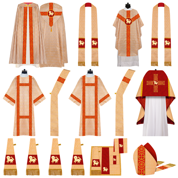 Gothic Highline Mass Set with Embroidered Motif and Trims