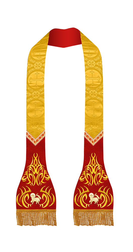 Embroidered Roman Stole with Motif