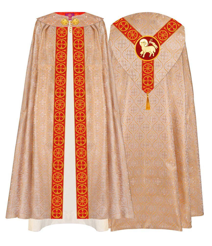 Gothic Cope Vestment with Y Type Embroidered Motif