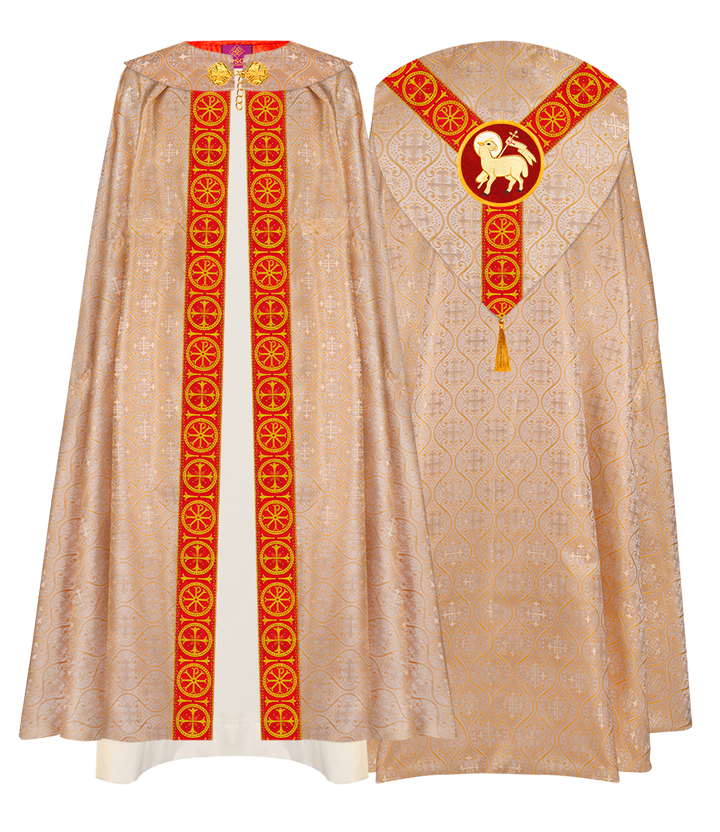 Gothic Cope Vestment with Y Type Embroidered Motif