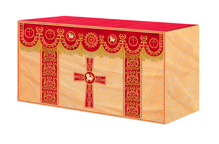 Communion Table Cloth with Embroidered Trims