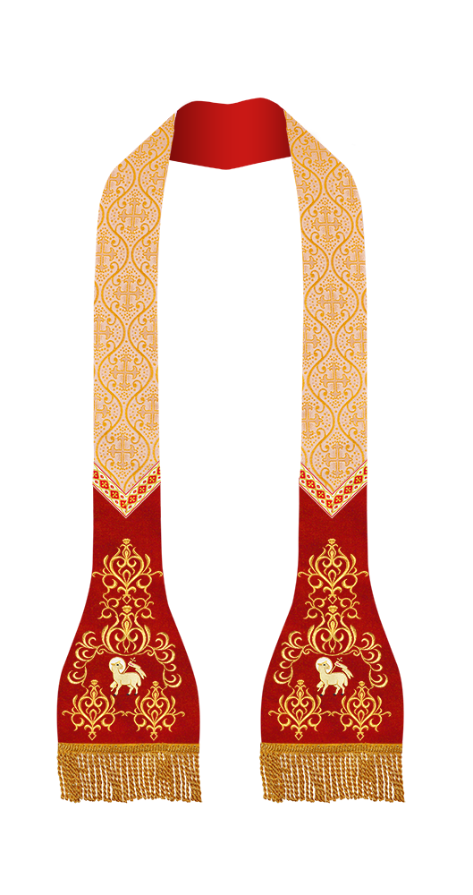 Set of Four Roman Stole with Ornate trims