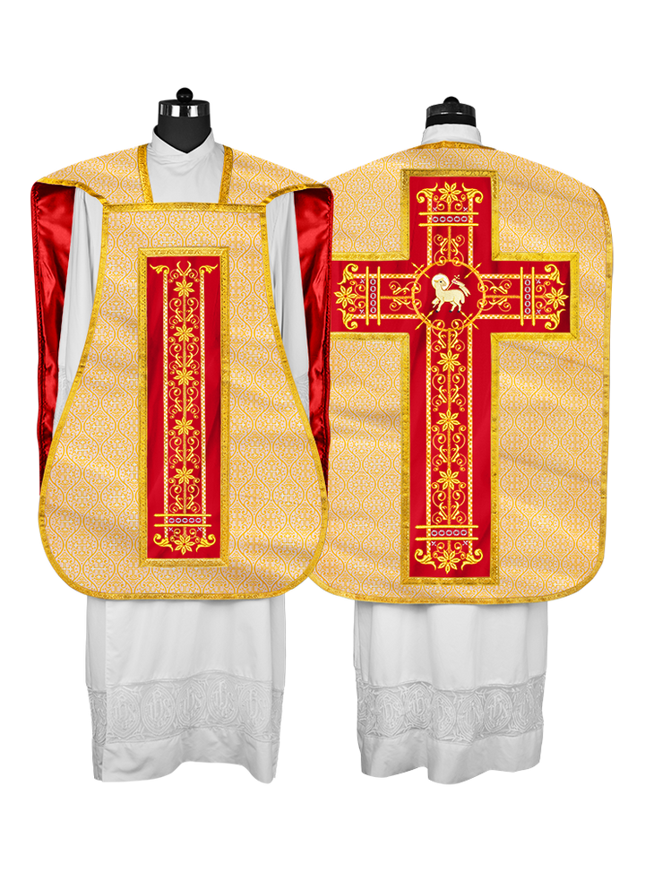 Vestimentas católicas con espalda de violín 