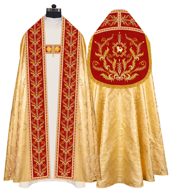 Traditional Embroidered Roman Cope Vestment