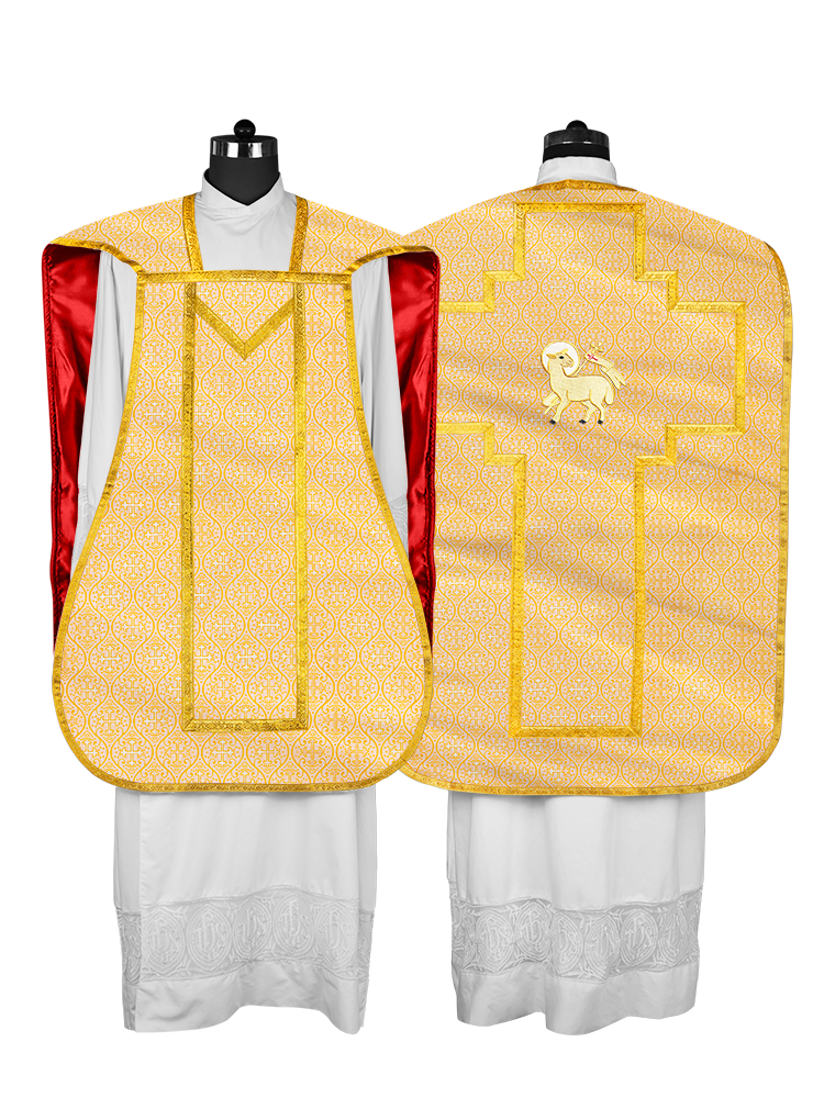 Roman Chasuble with adorned motif
