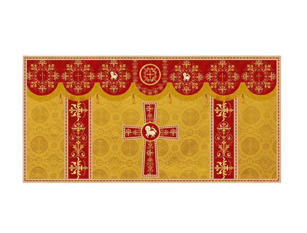 Altar Cloth with Spiritual Motif and Trims