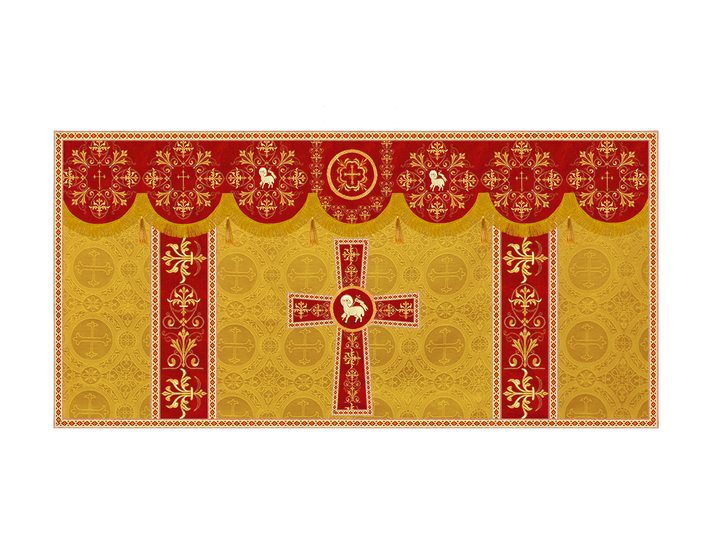 Altar Cloth with Spiritual Motif and Trims