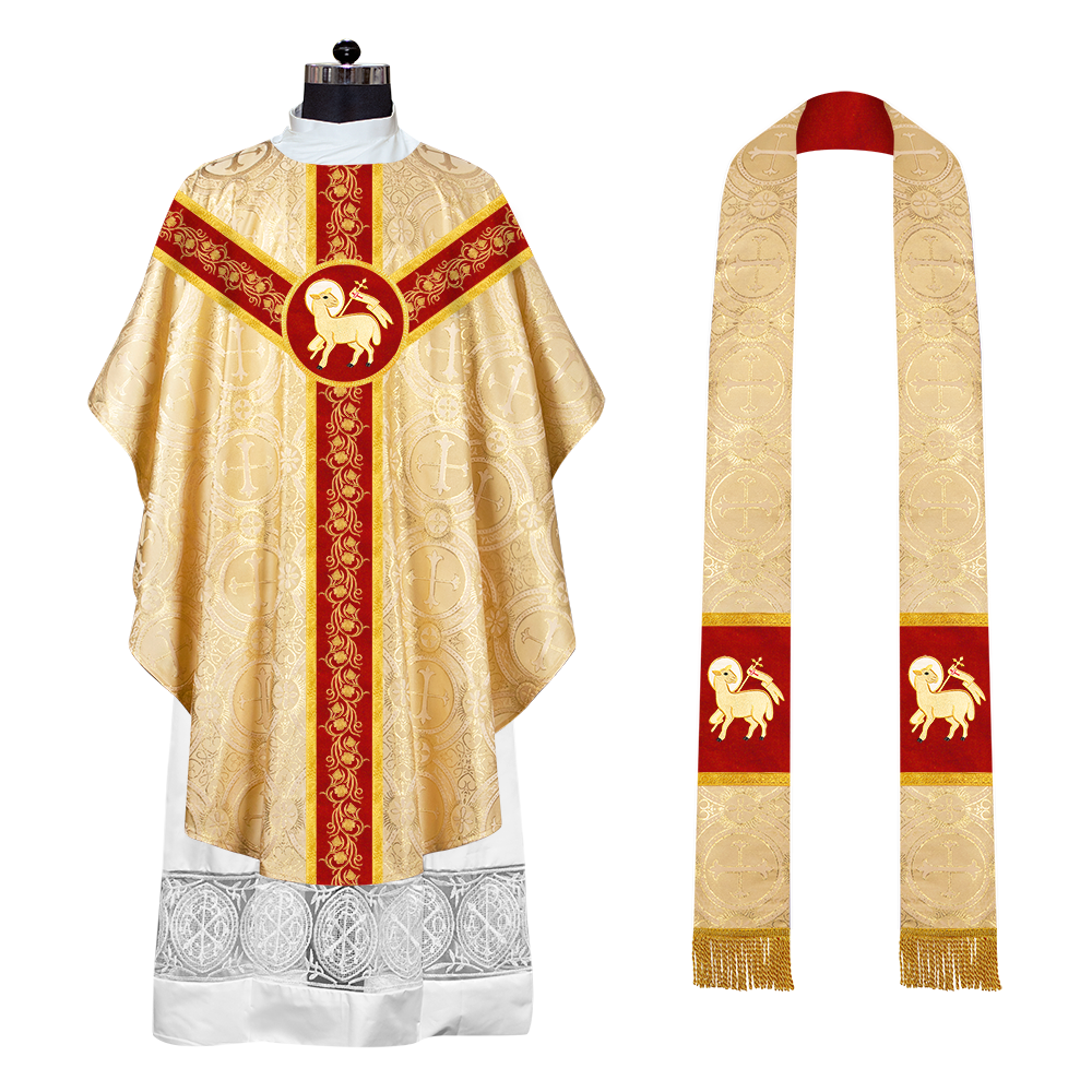 Gothic Chasuble with Grapes Embroidery